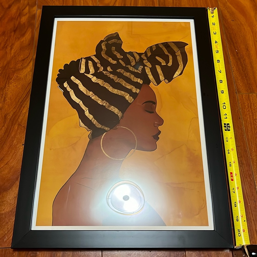 21 inch Beautiful Black woman portrait HomeDECOR‼️❗️